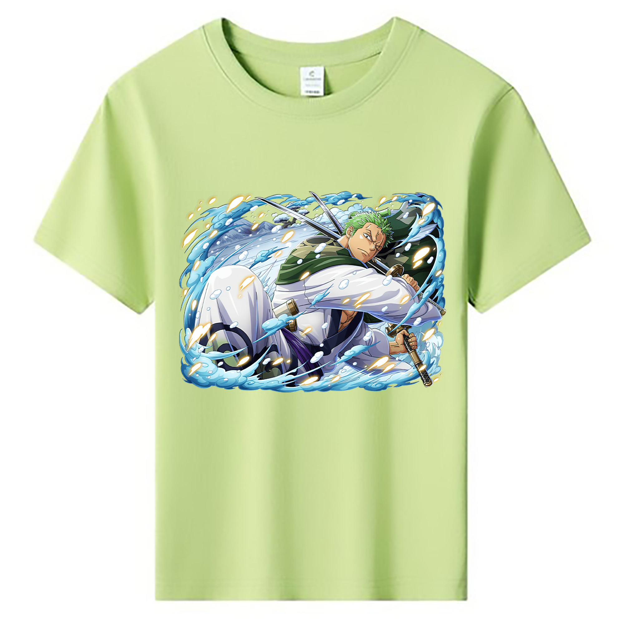 ワンピース ロロノア・ゾロ ONE PIECE Roronoa Zoro 綿100％キッズTシャツ（フロントプリント）